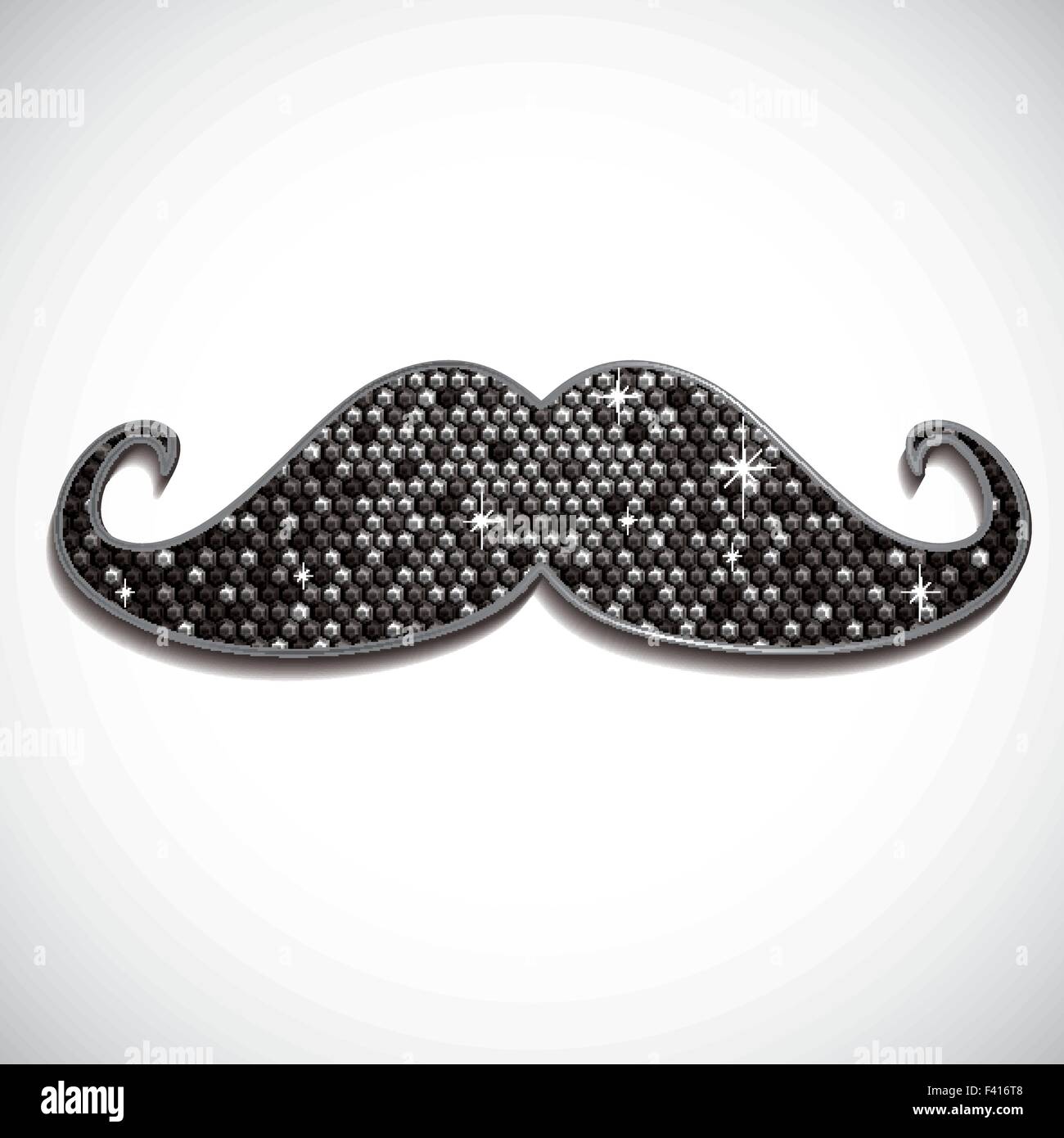 Mustache hipster background Stock Vector