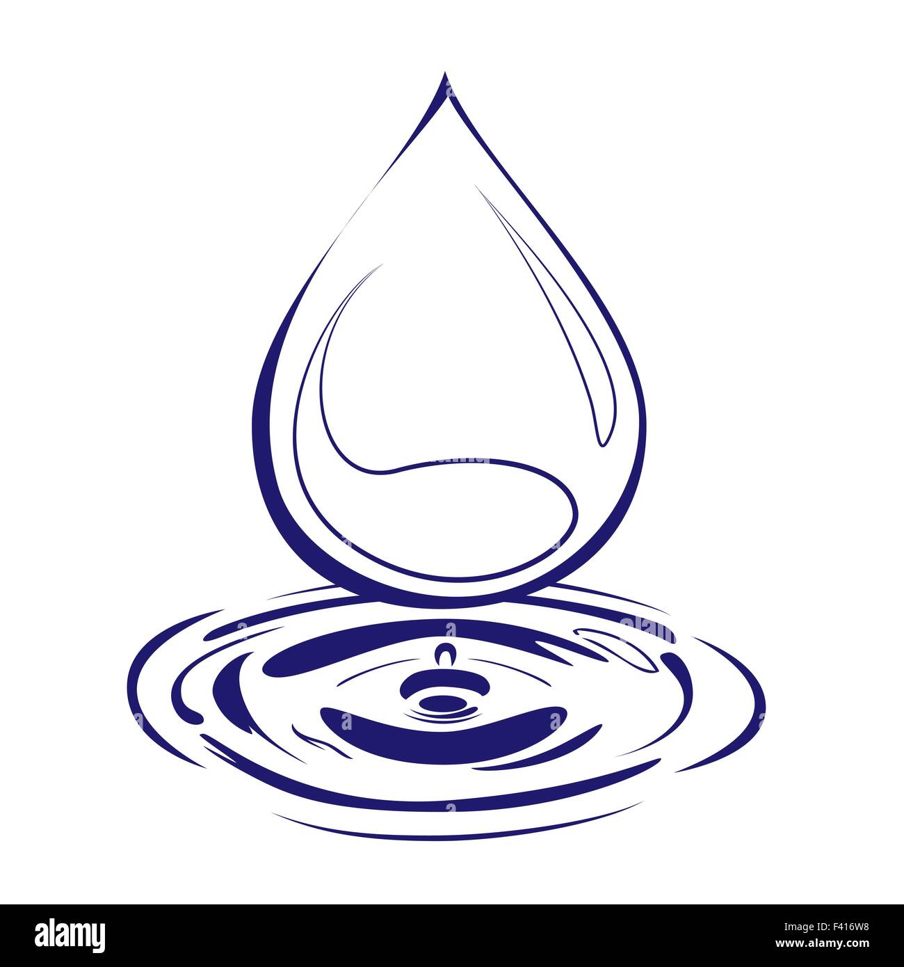 Drop Drawing Water Livre de coloriage noir et blanc, eau, angle