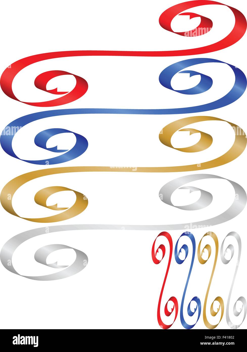 Decorative color ribbon banner. Vector illustration Stock Vector Image ...