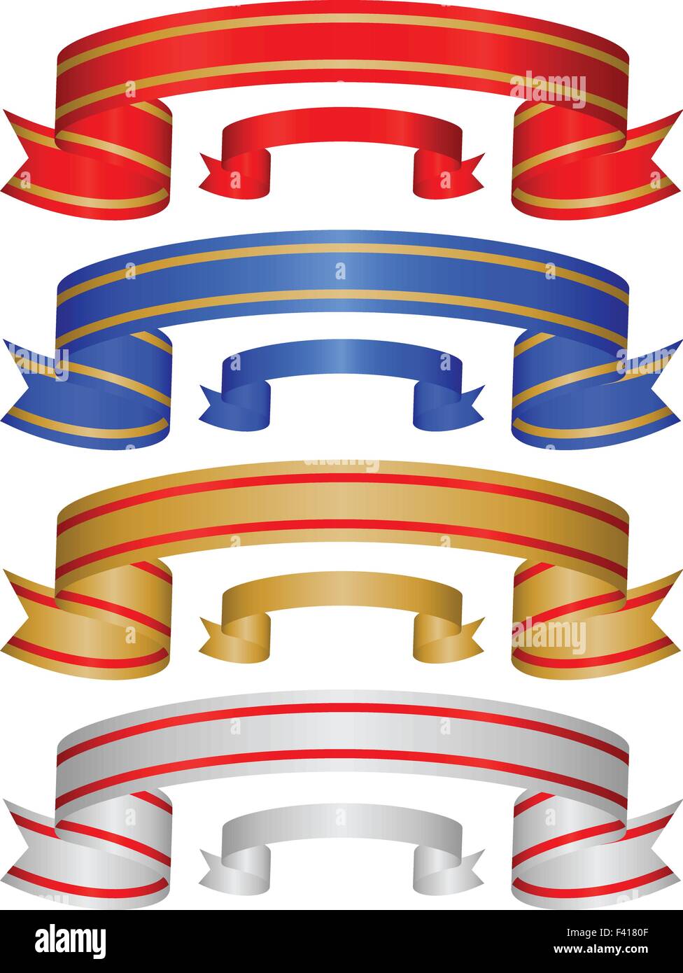 Decorative color ribbon banner. Vector illustration Stock Vector Image ...