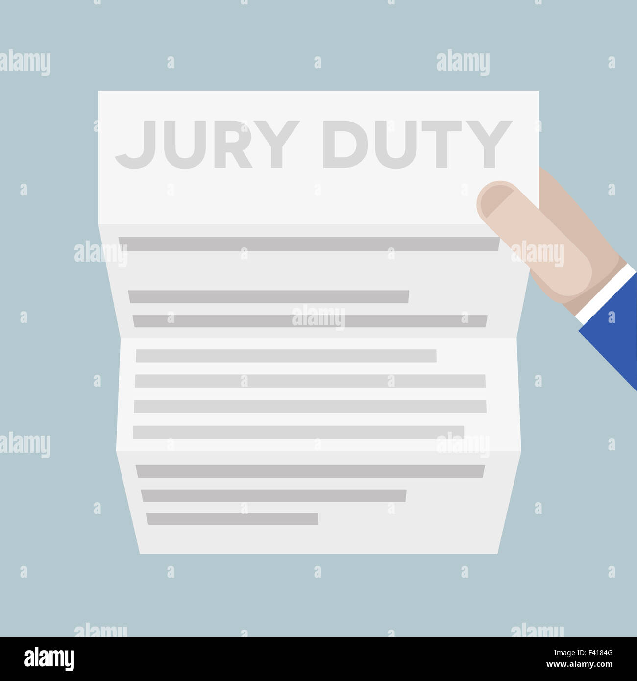 sheet jury duty Stock Photo - Alamy