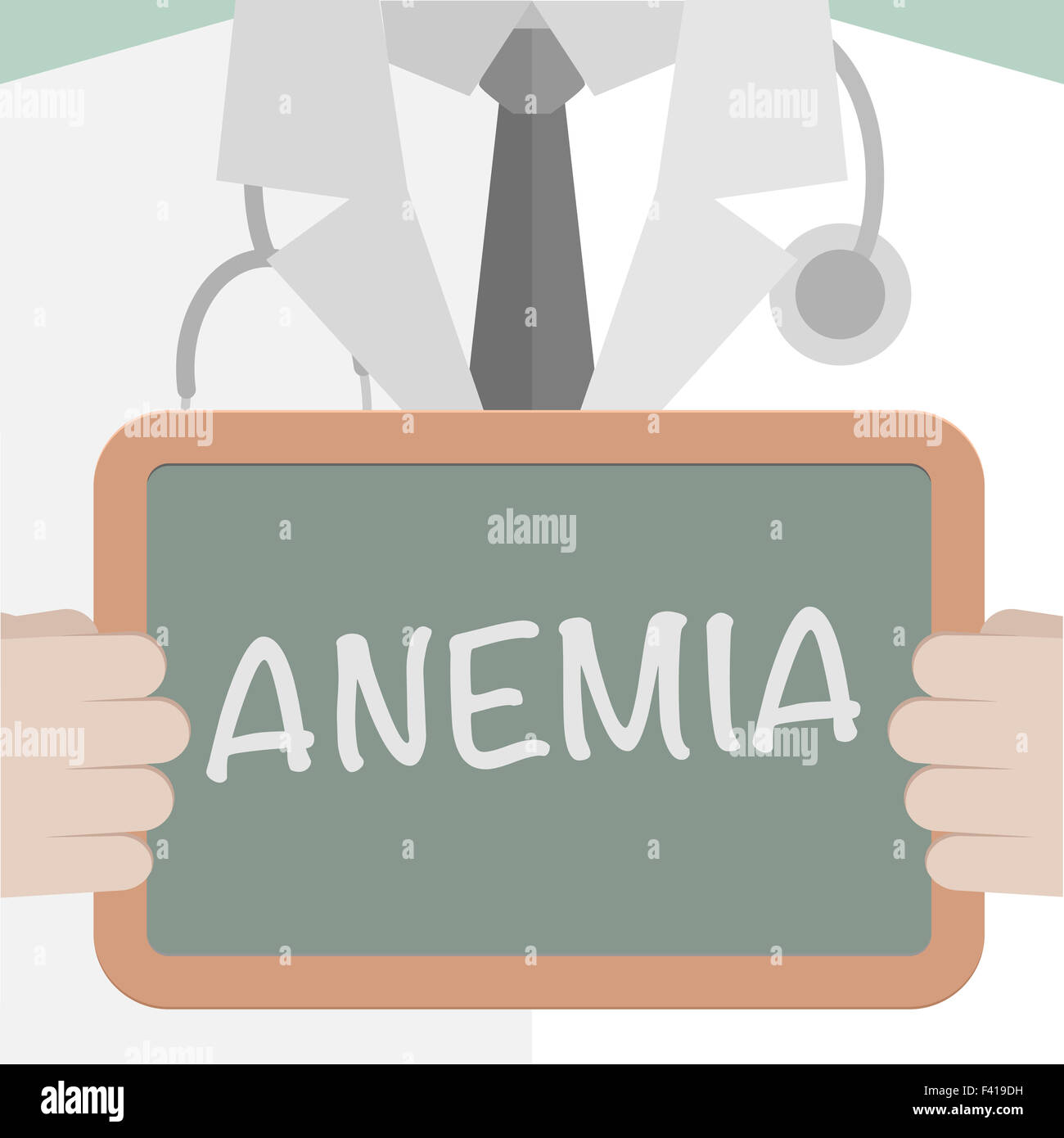 Medical Board Anemia Stock Photo