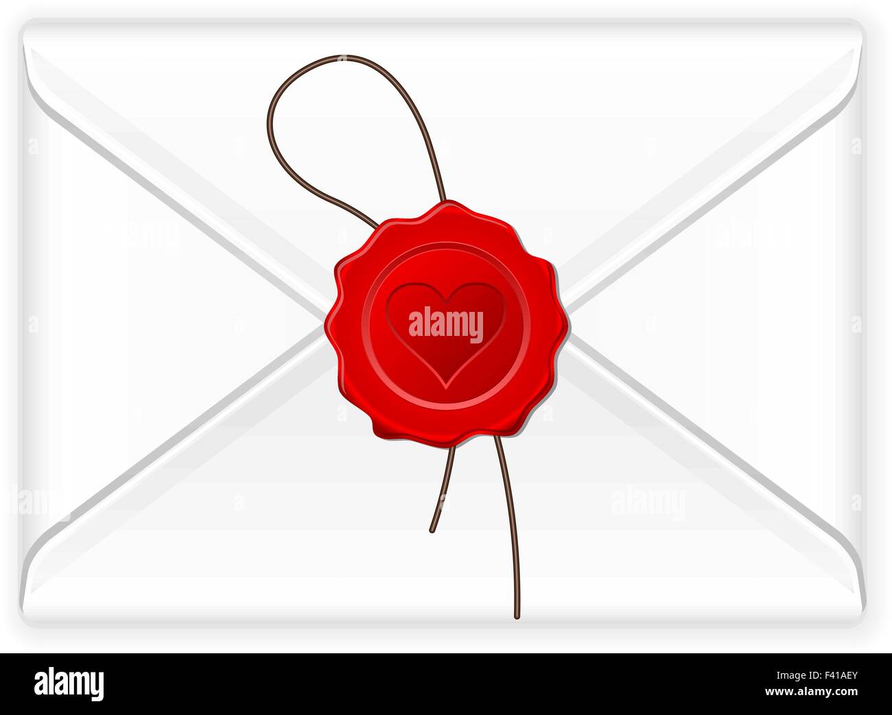 Envelope with love stamp. Vector illustration Stock Vector Image &amp; Art ...