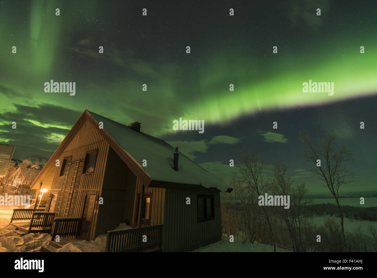 Northern lights, Abisko, Lapland, Sweden Stock Photo