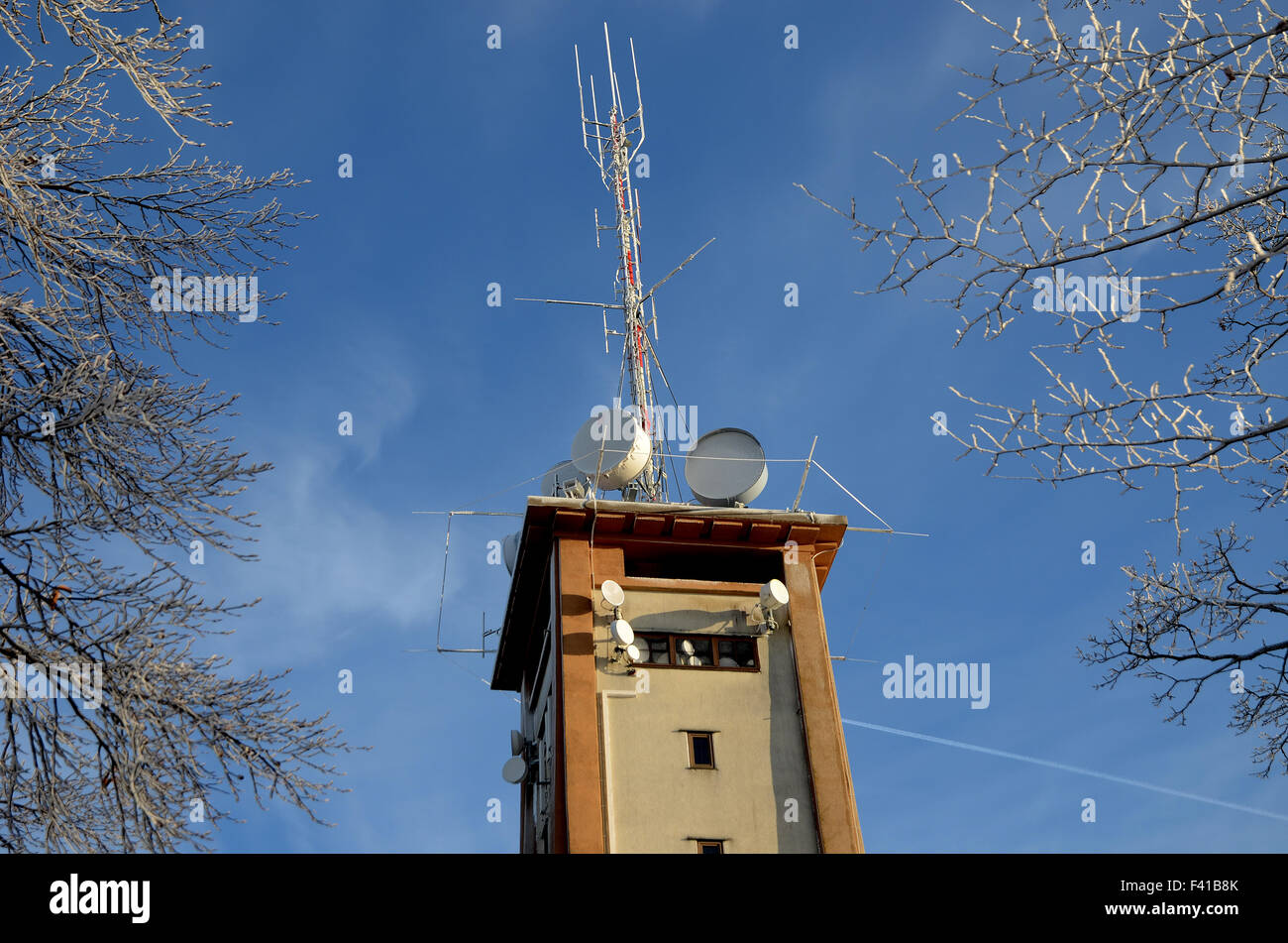 tower, spire, swabian alb, germany Stock Photo