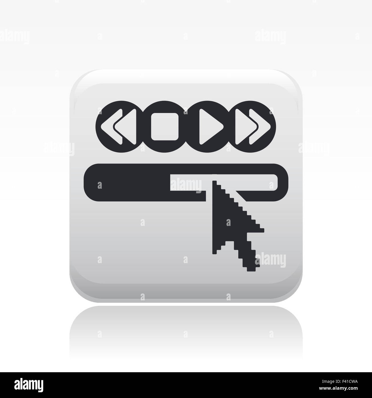Vector illustration of single player icon Stock Photo - Alamy