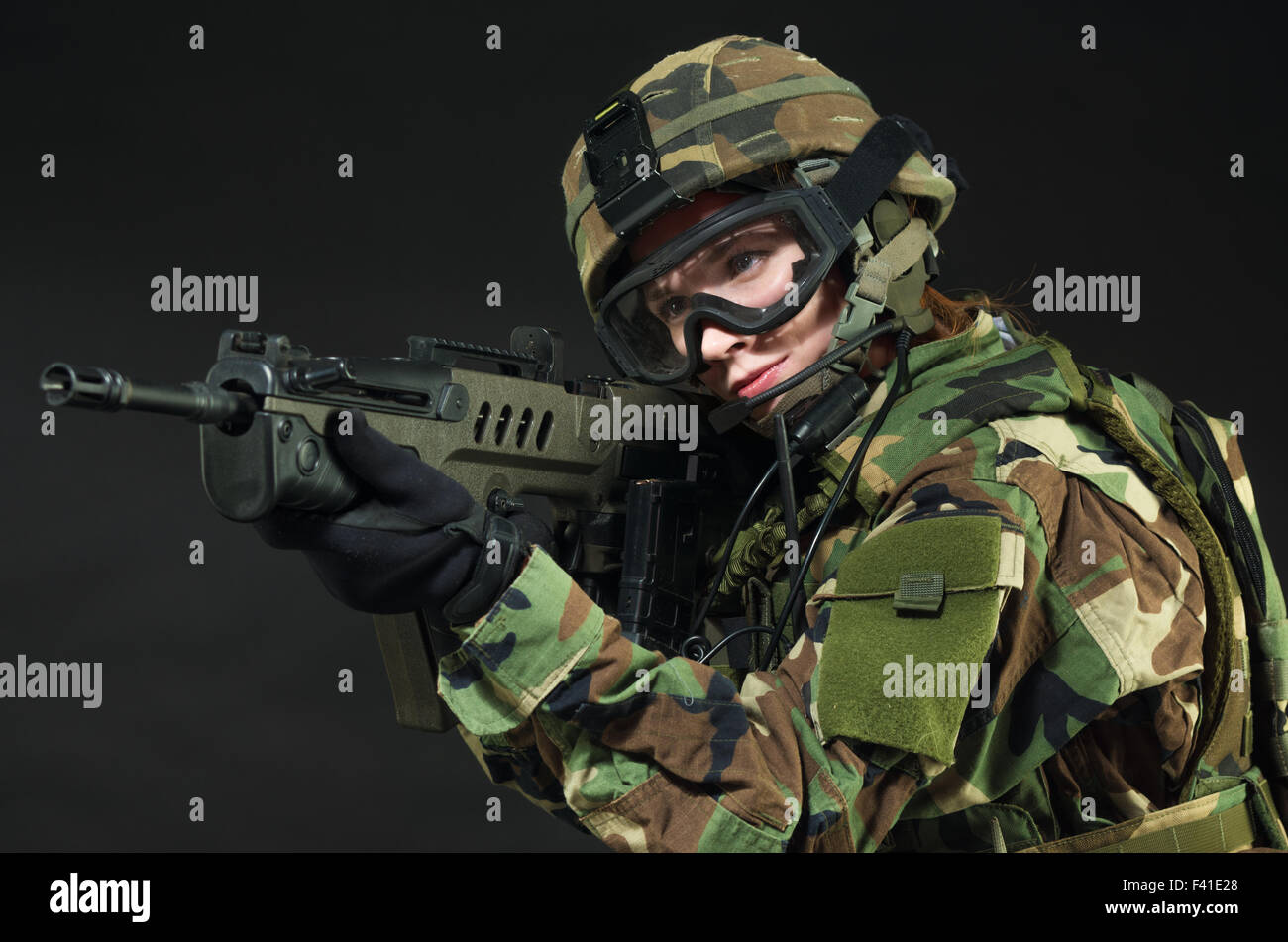 NATO soldier in full gear Stock Photo Alamy