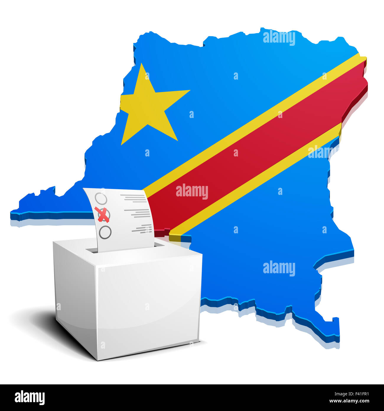 ballotbox DR Congo Stock Photo