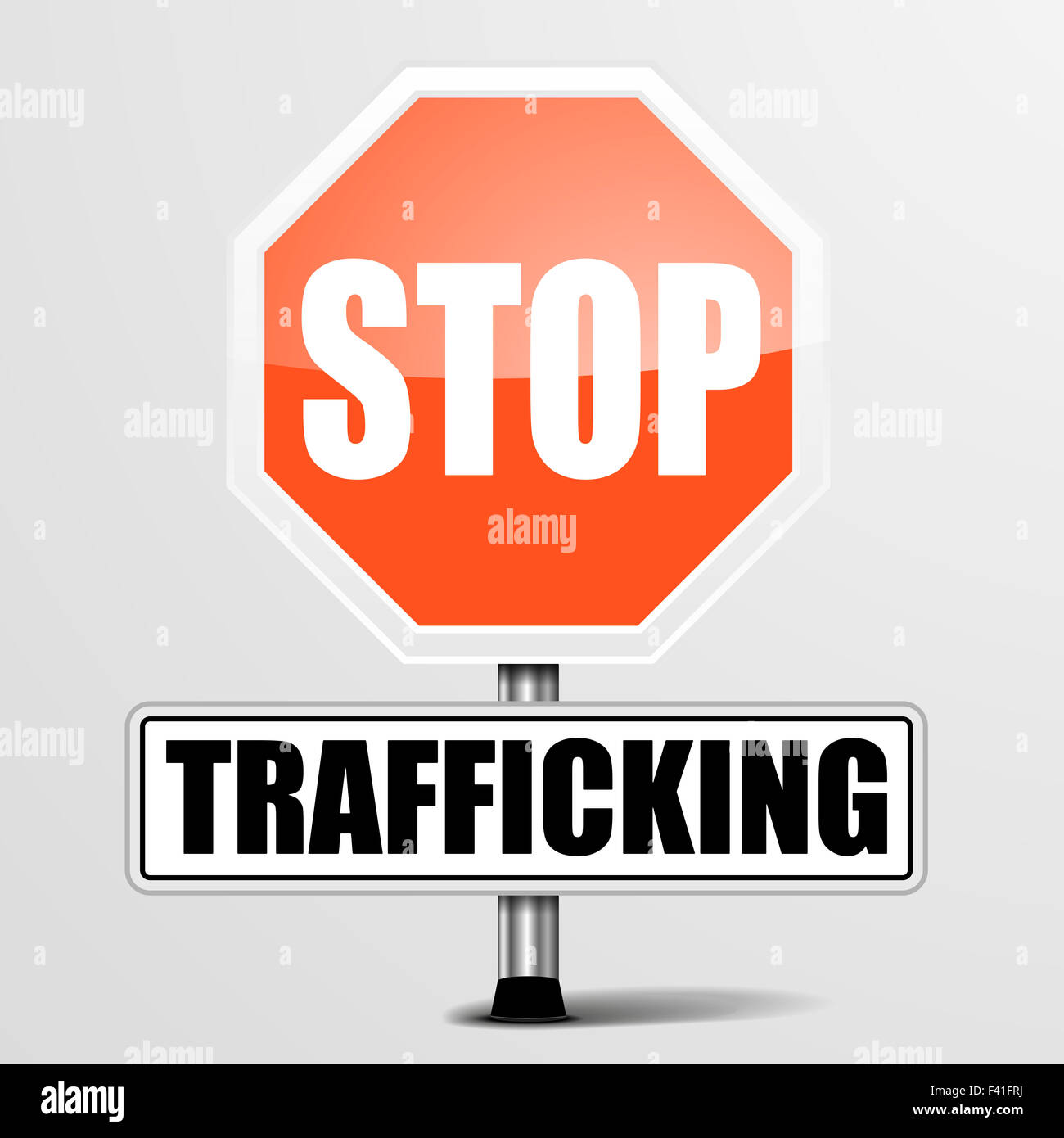 Stop Trafficking Stock Photo