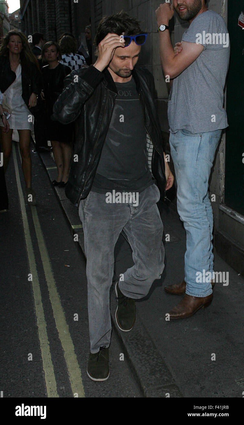 Matthew Bellamy seen in London, 2013 Stock Photo