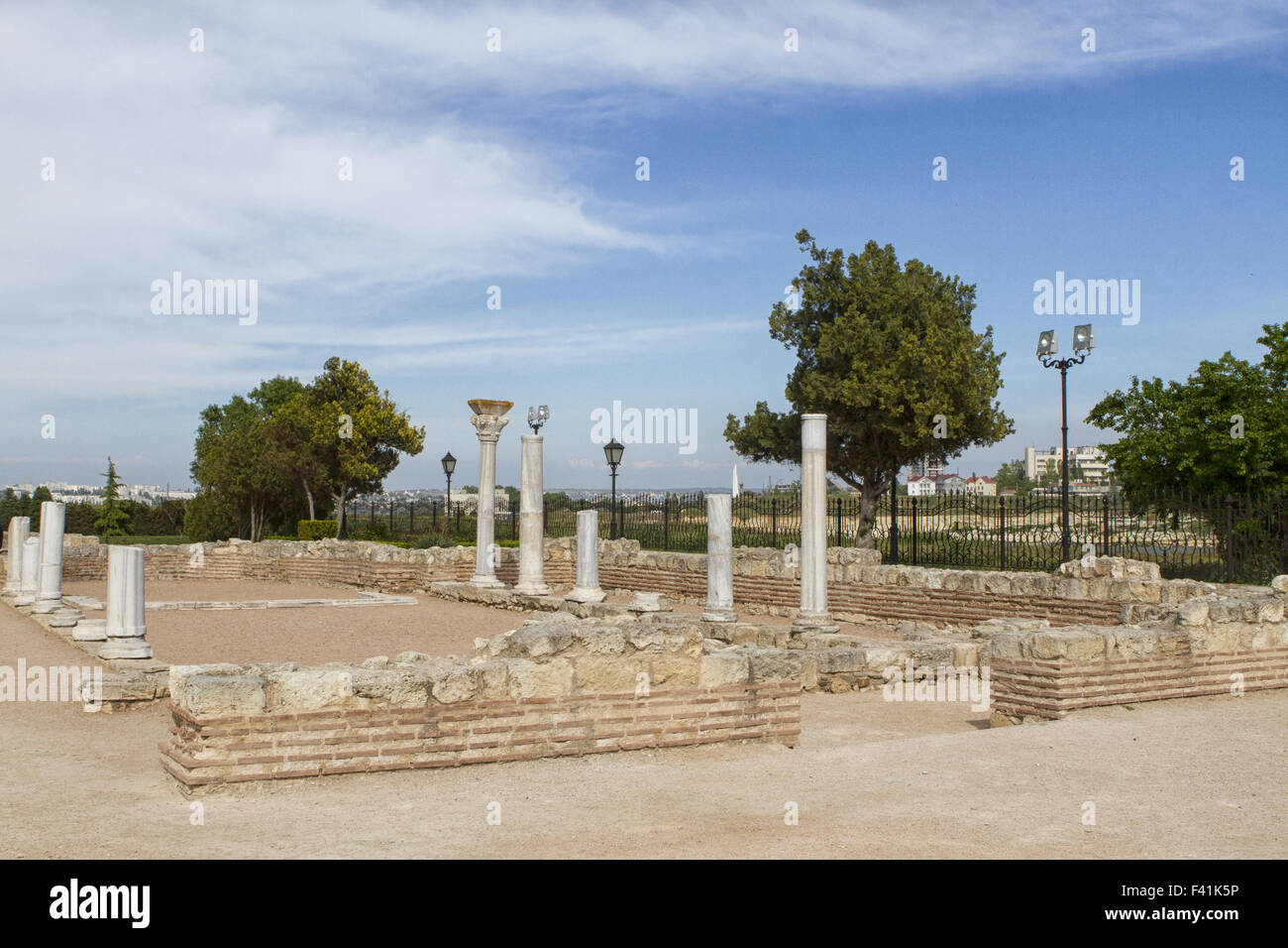 Ancient Greek basilica Stock Photo Alamy