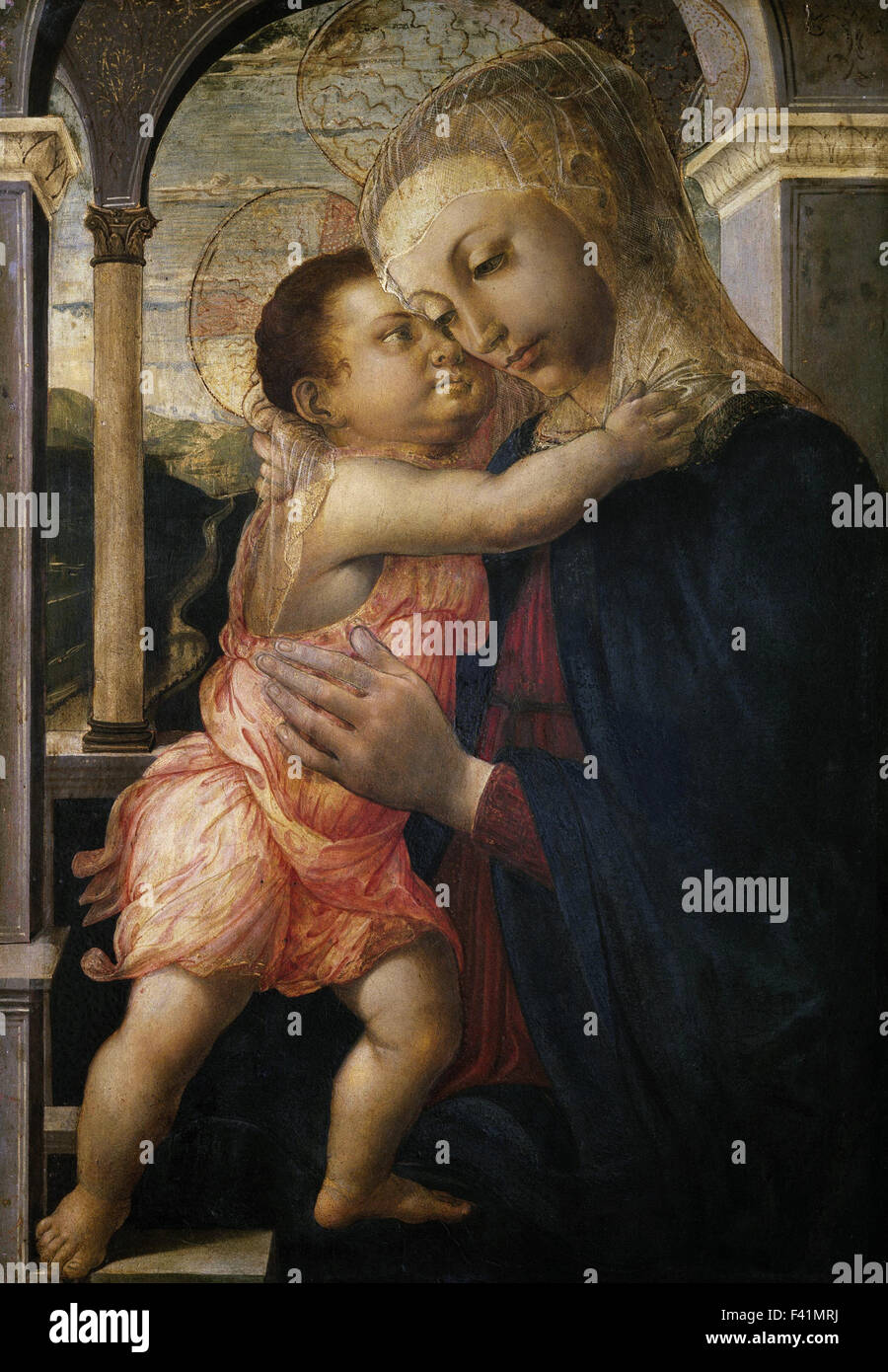 Sandro Botticelli - Madonna della Loggia Stock Photo