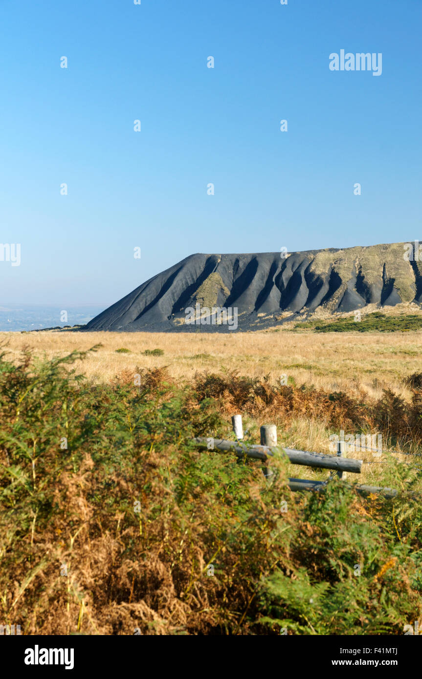 Colliery tips from the Llanbradach Colliery, Rhymney Valley near