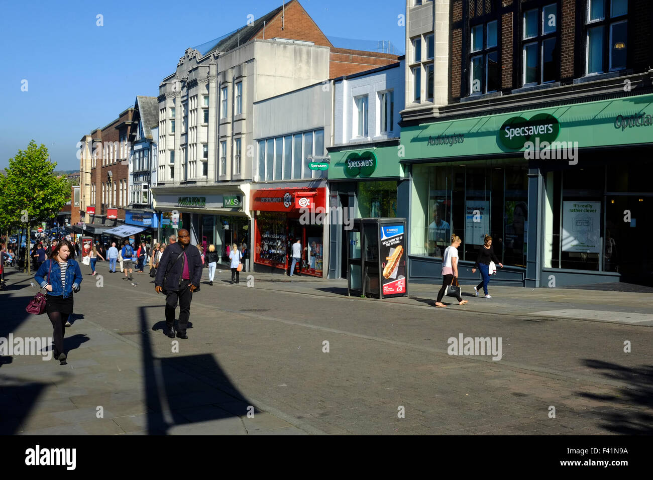 Wigan Town Centre Stock Photo