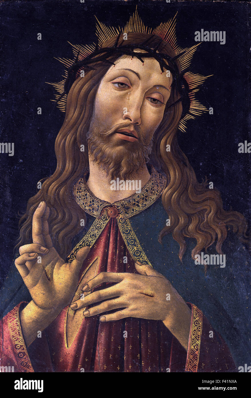 Sandro Botticelli - Christ Crowned with Thorns Stock Photo