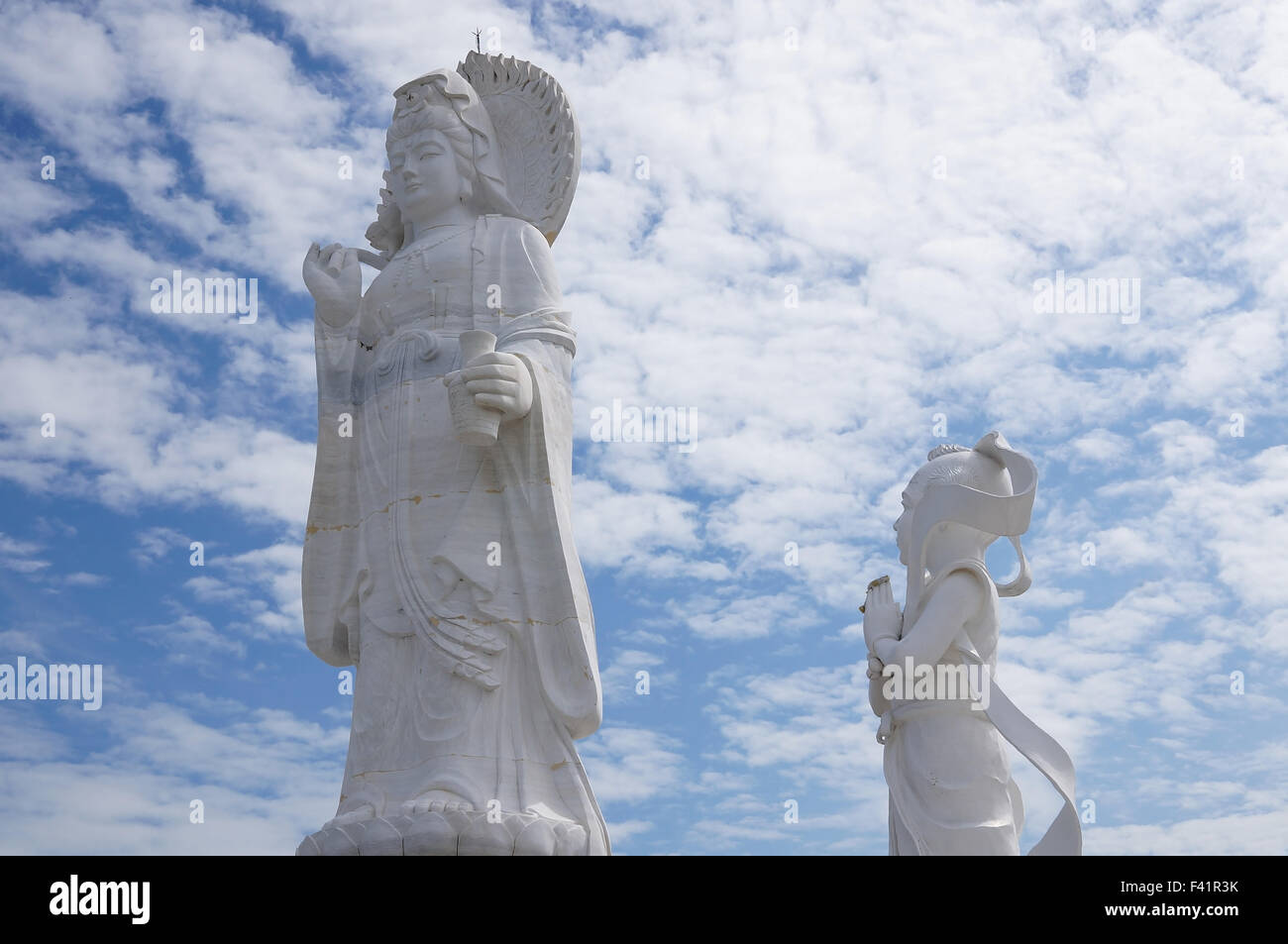 Jade statue of Kuan Yin in Hat Tai, Thailand Stock Photo Alamy