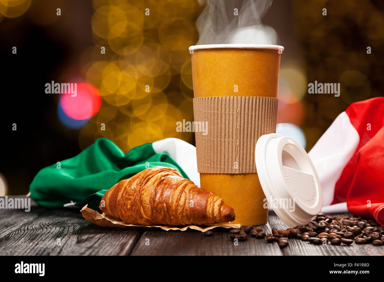 Coffee in a paper cup Stock Photo Alamy
