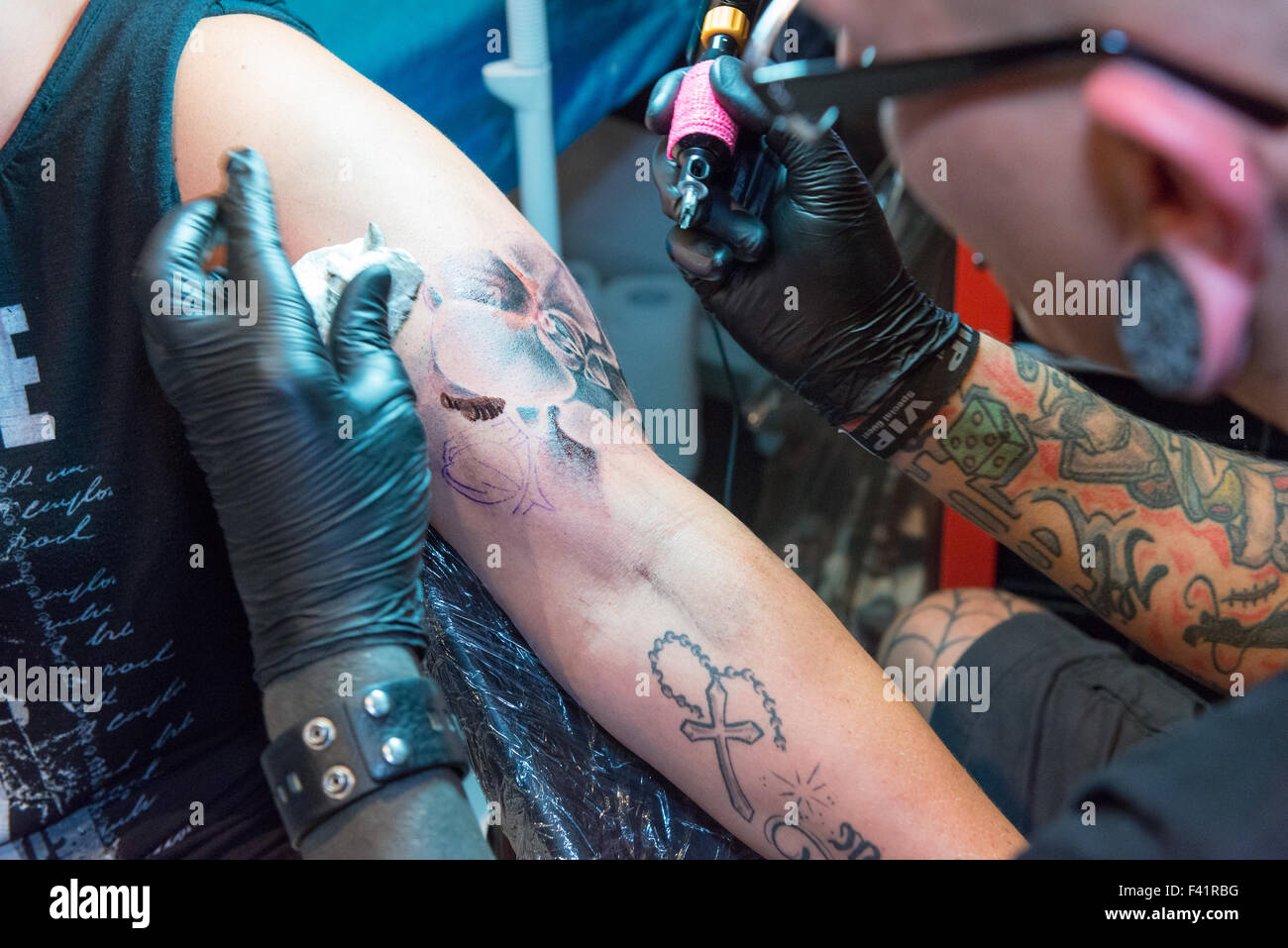 Tatto and piercing Stock Photo