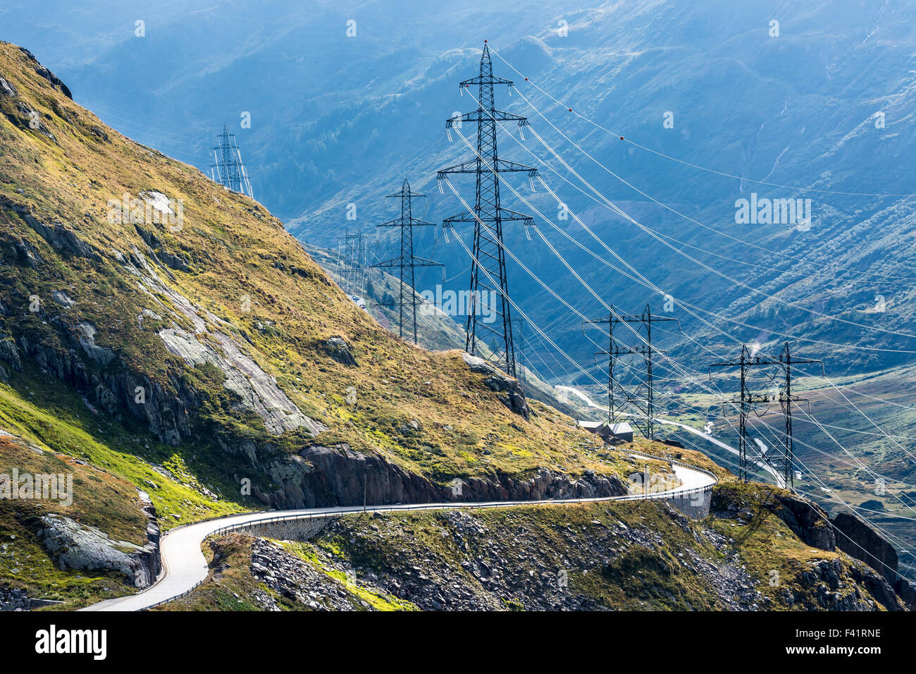 Nufenen pass road, Canton of Ticino, Switzerland Stock Photo - Alamy