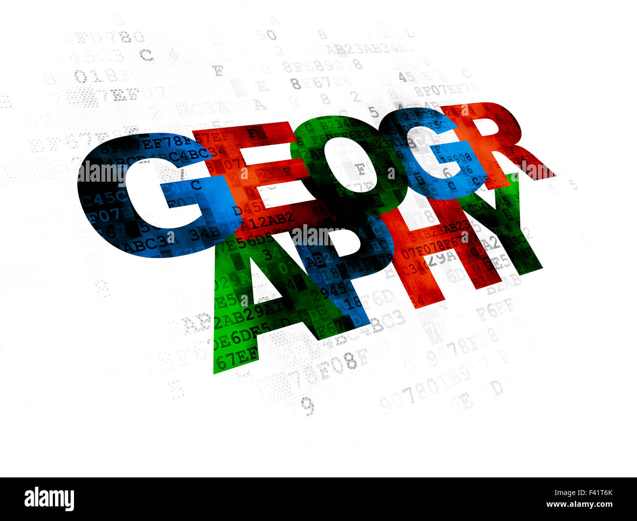 Science concept Geography on Digital background Stock Photo Alamy