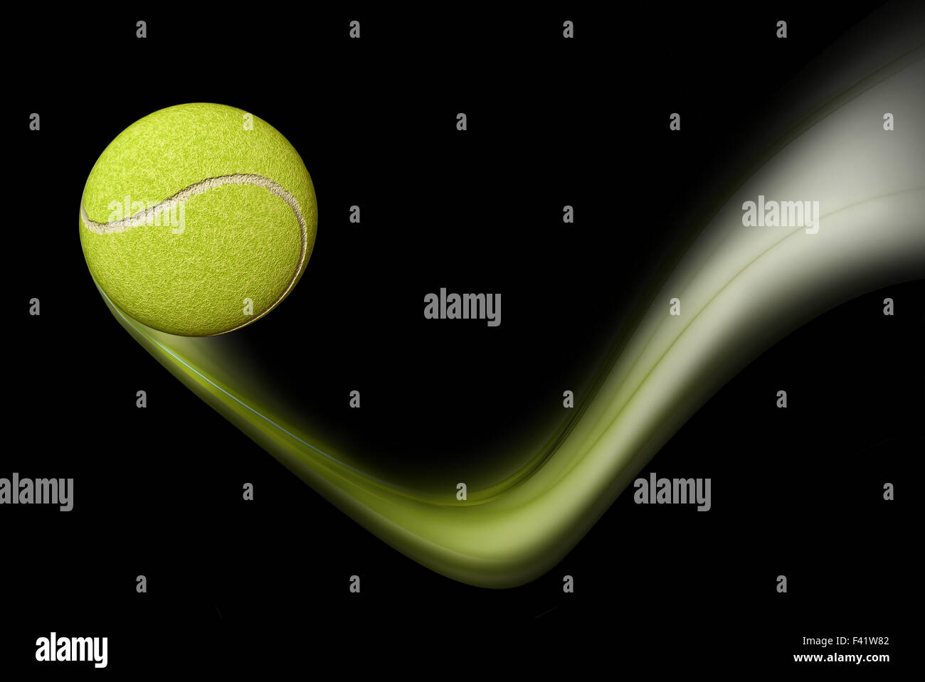 Tennis Ball Taking a Bounce Stock Photo Alamy