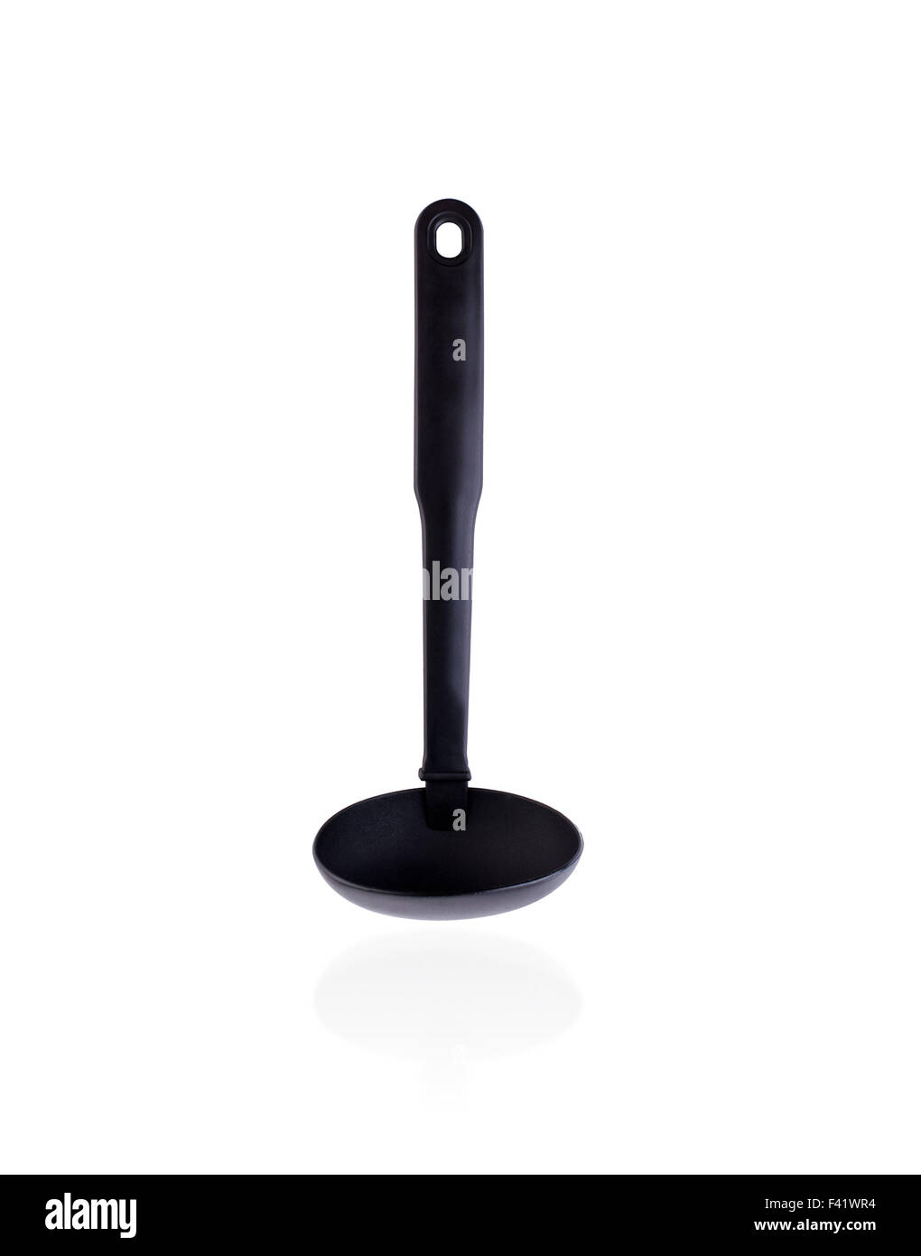 Plastic soup ladle isolated on white background Stock Photo Alamy