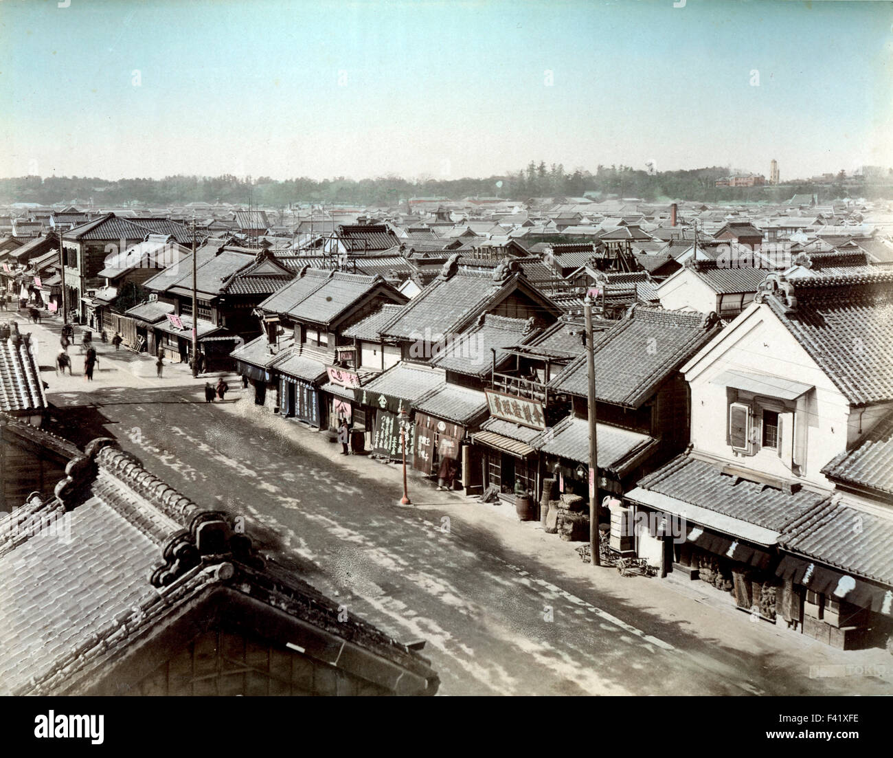 Cityscape, unknown location, possibly Kobe, Japan Stock Photo