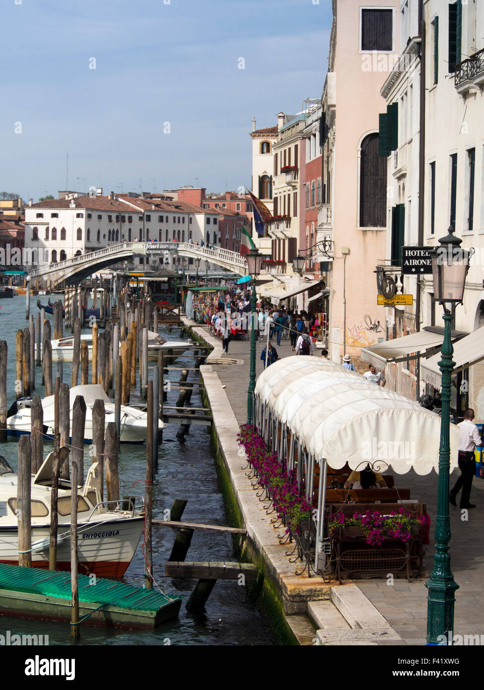 View along the Cannaregio Canal Stock Photo