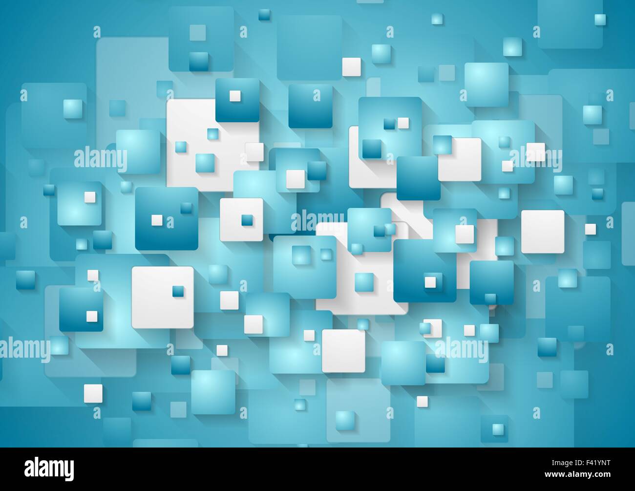 Abstract blue squares vector background Stock Photo - Alamy