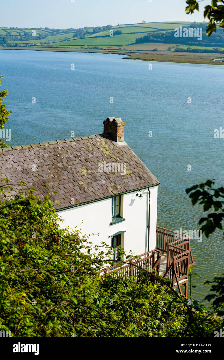 Dylan Thomas' boat house. Stock Photo