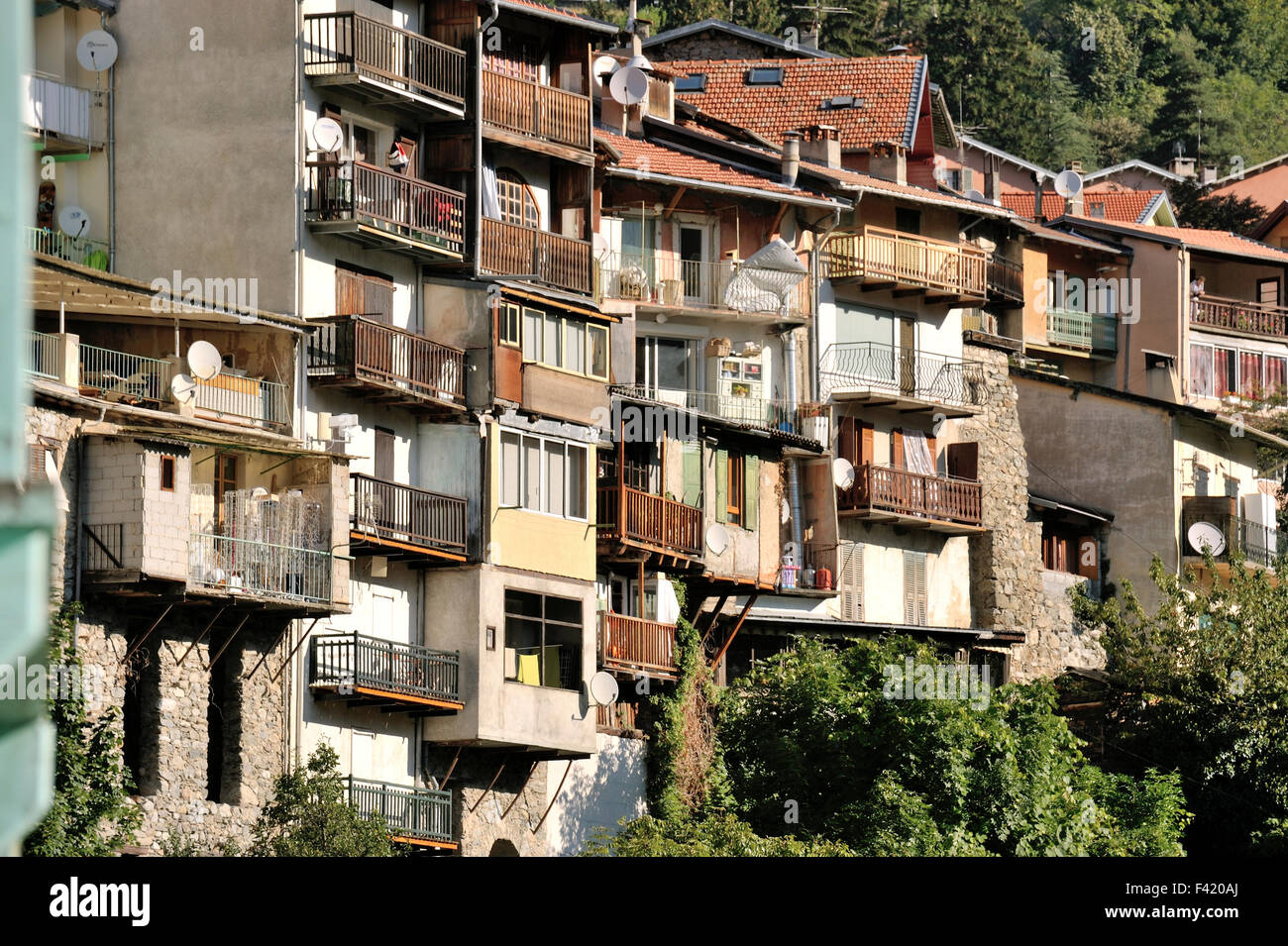 St-Martin-Vésubie, town of the Maritime Alps, cool summer resort in the ...