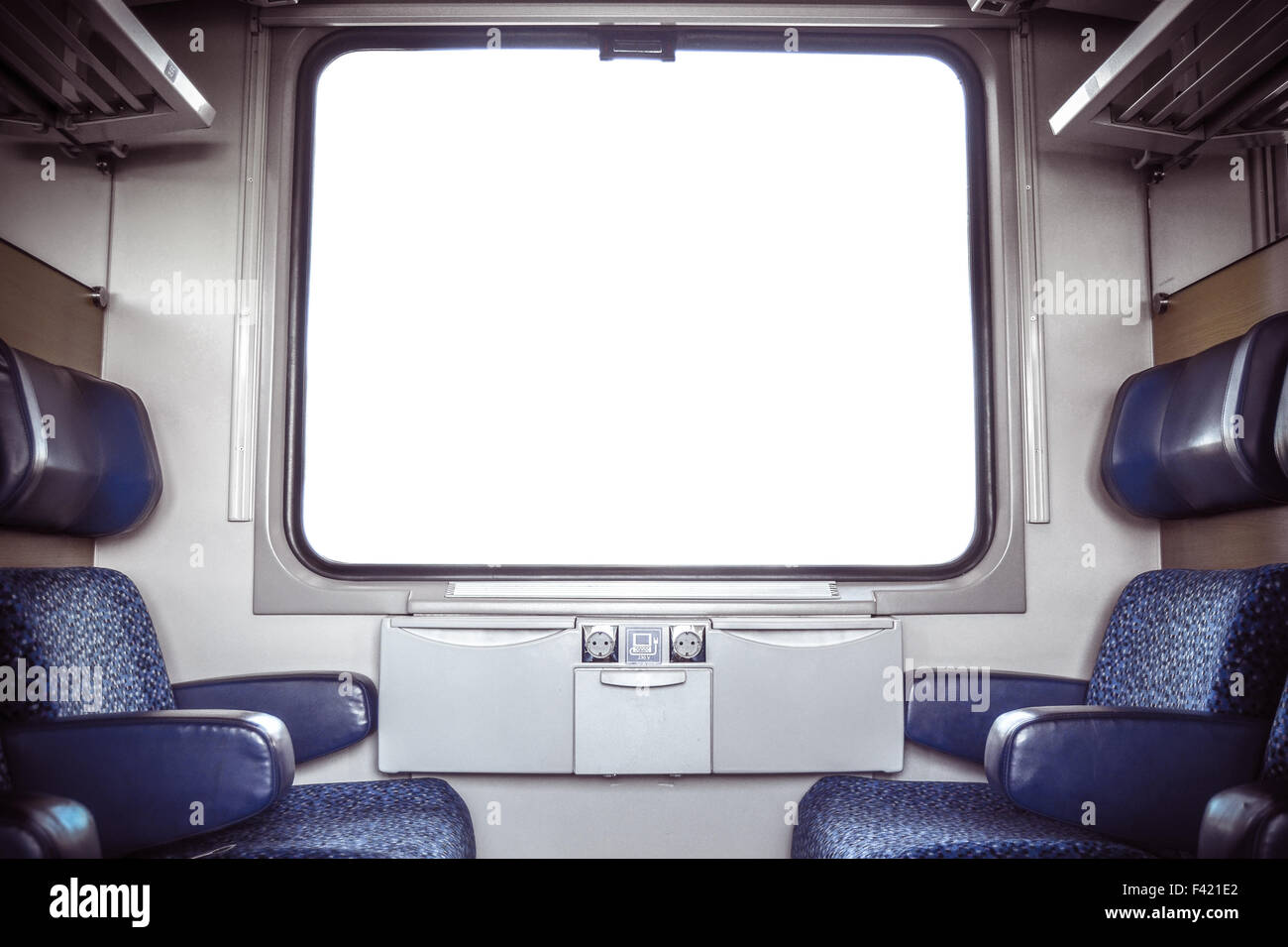 European Train Compartment Stock Photo Alamy