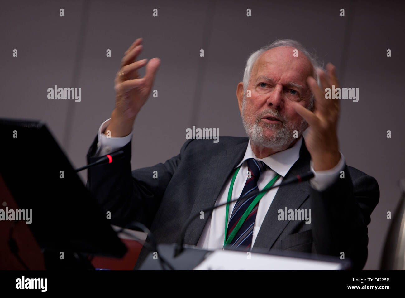 Green Cross International, Geneva, Switzerland, International Conference for green and inclusive economy, 2015, Prof. Dr. Ernst Stock Photo