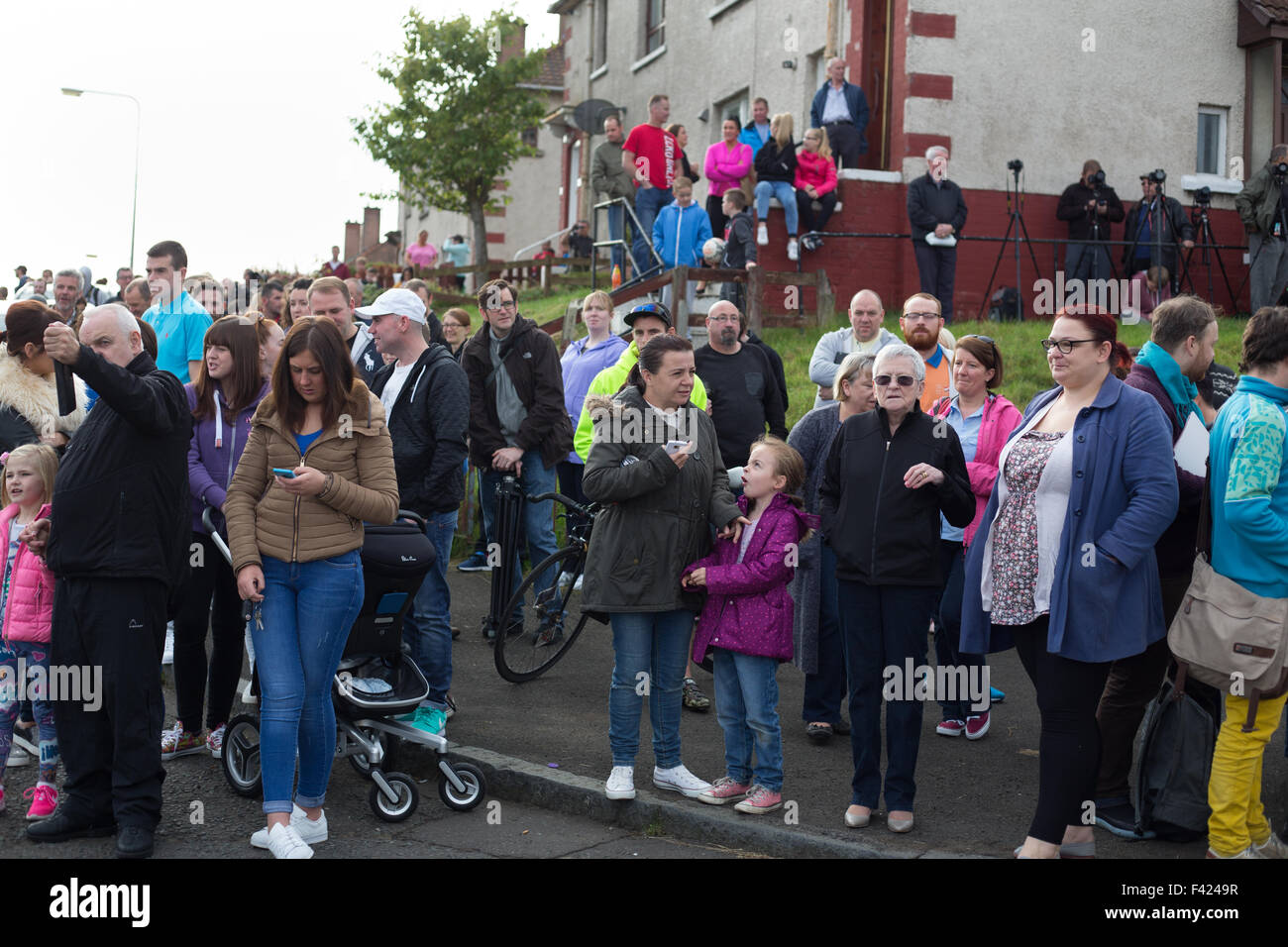 The demolition of the iconic Red Road flats, in the East End of Glasgow