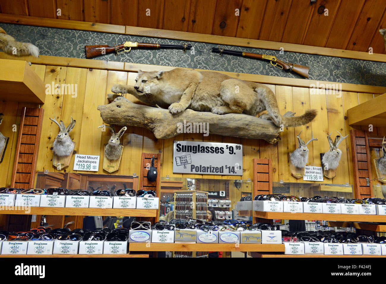 The popular tourist attraction of Wall Drug Store, Wall South Dakota