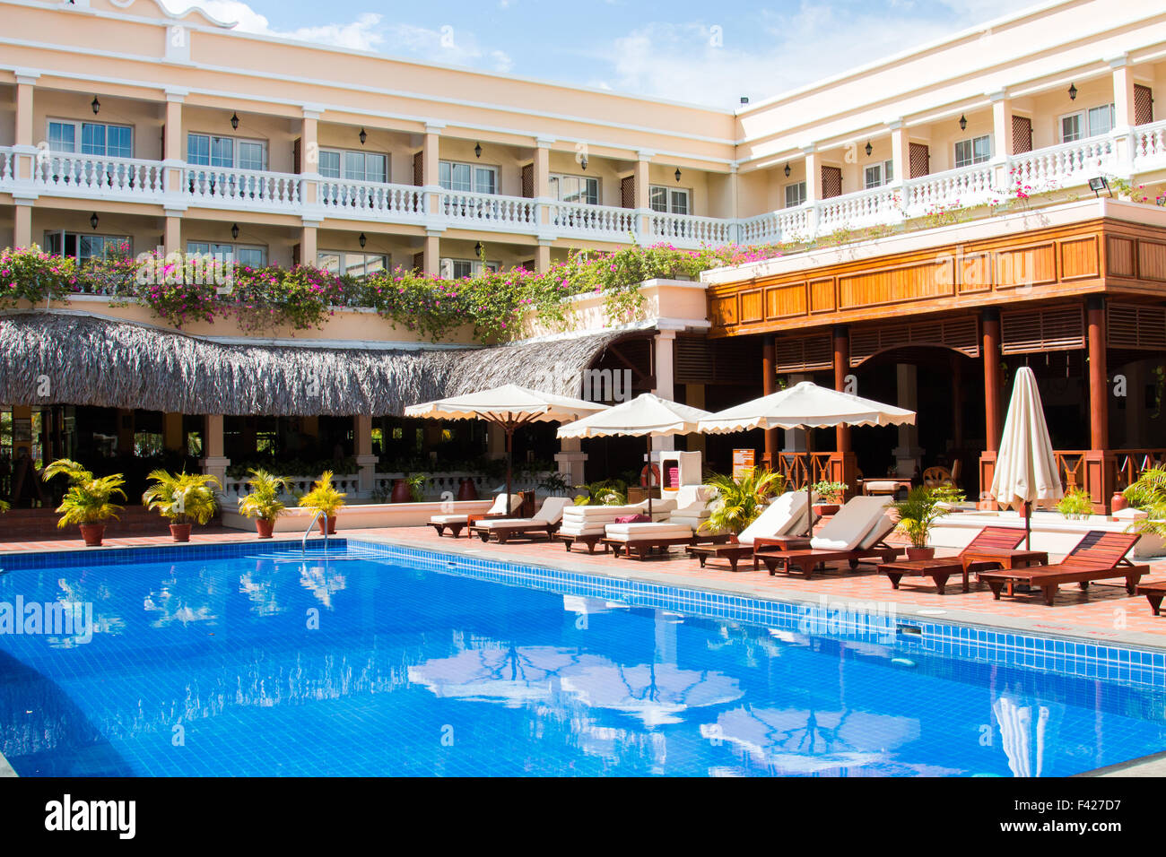 Victoria Can Tho Resort Hotel in the city of Can Tho, Mekong Delta,South west Vietnam Stock