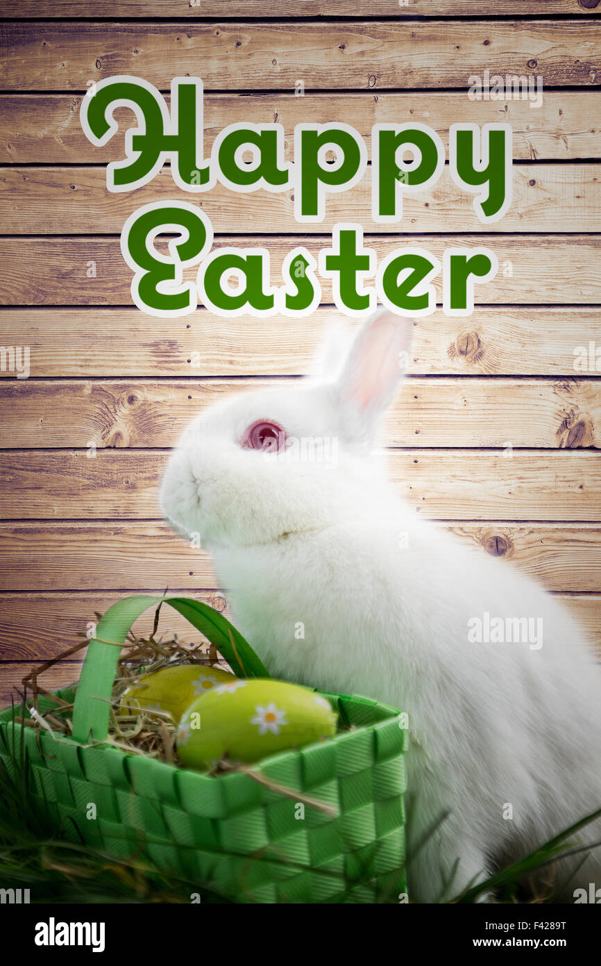 Composite image of happy easter Stock Photo