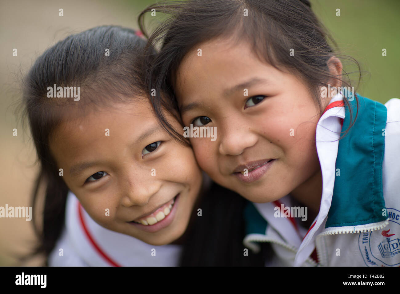 Young Vietnamese School Girls