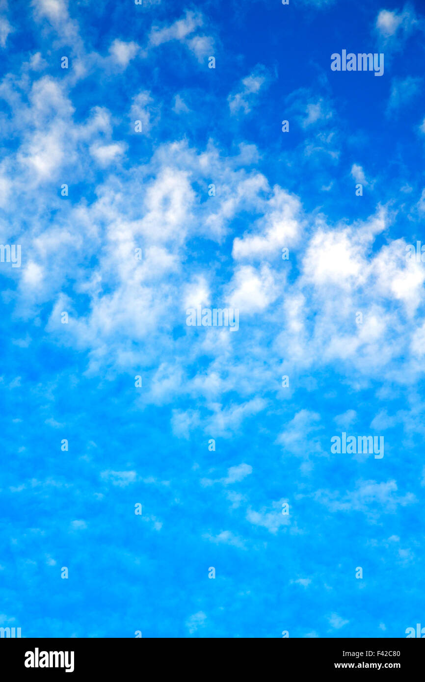 in the blue sky white soft clouds and abstract background Stock Photo ...