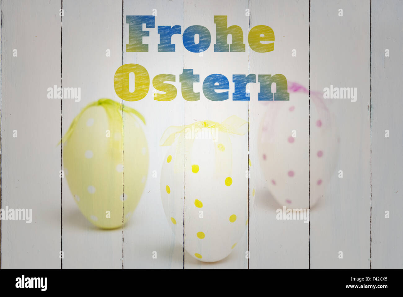 Composite image of frohe ostern Stock Photo - Alamy