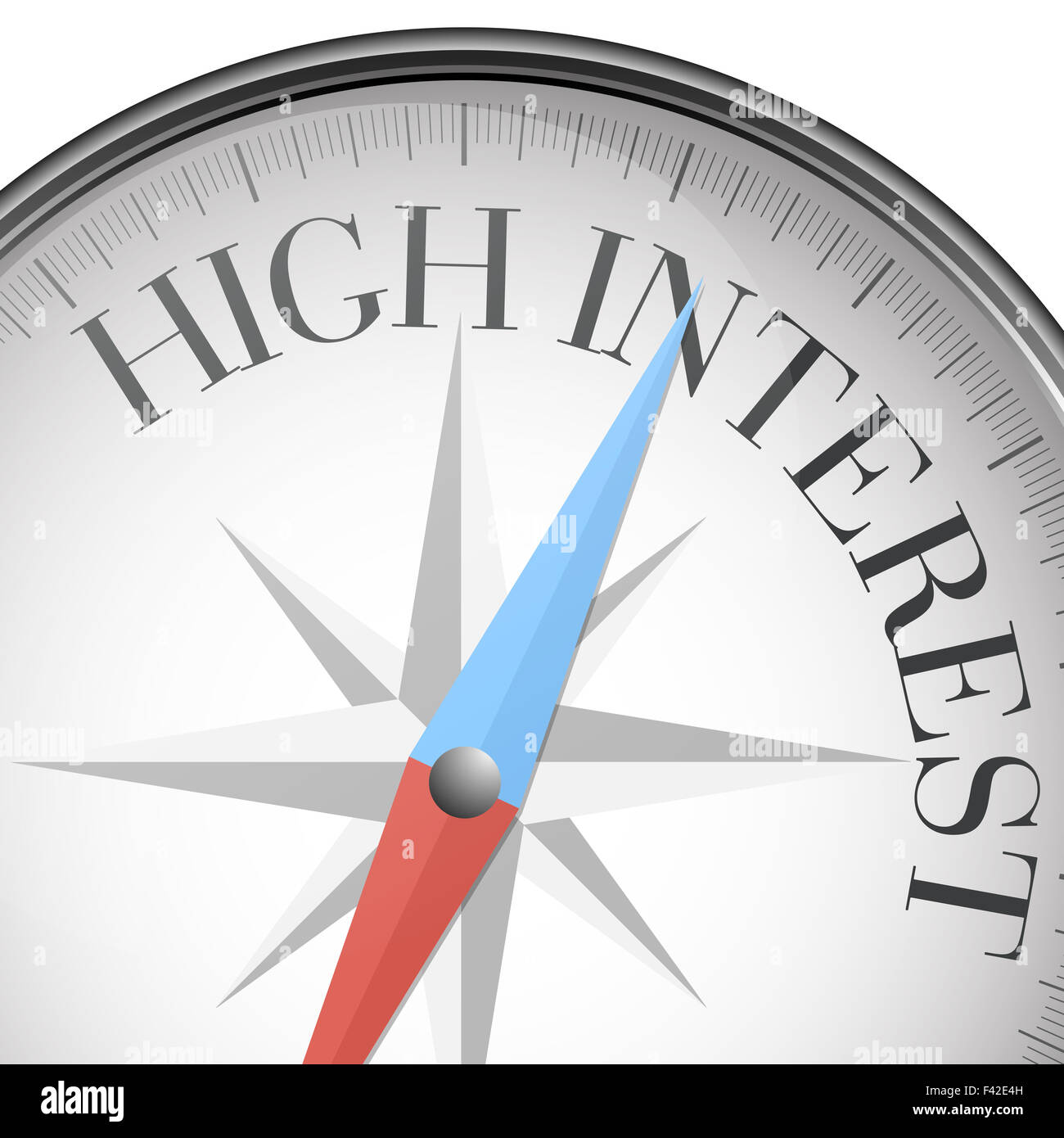 compass High Interest Stock Photo