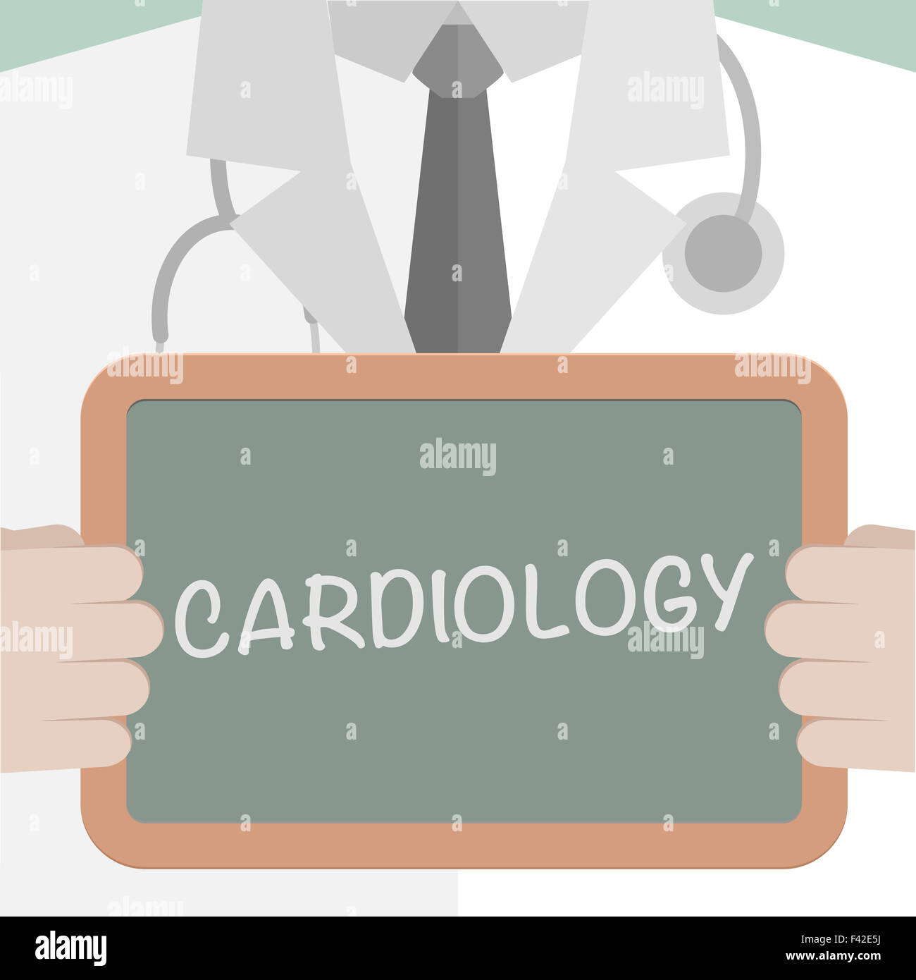 Medical Board Cardiology Stock Photo