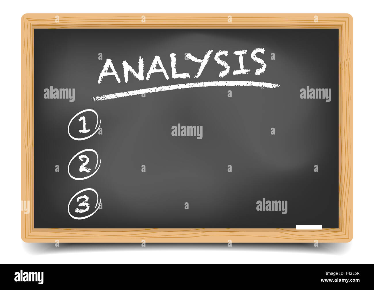 List Analysis Stock Photo