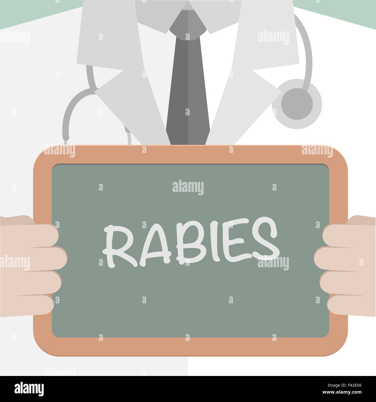 Medical Board Rabies Stock Photo