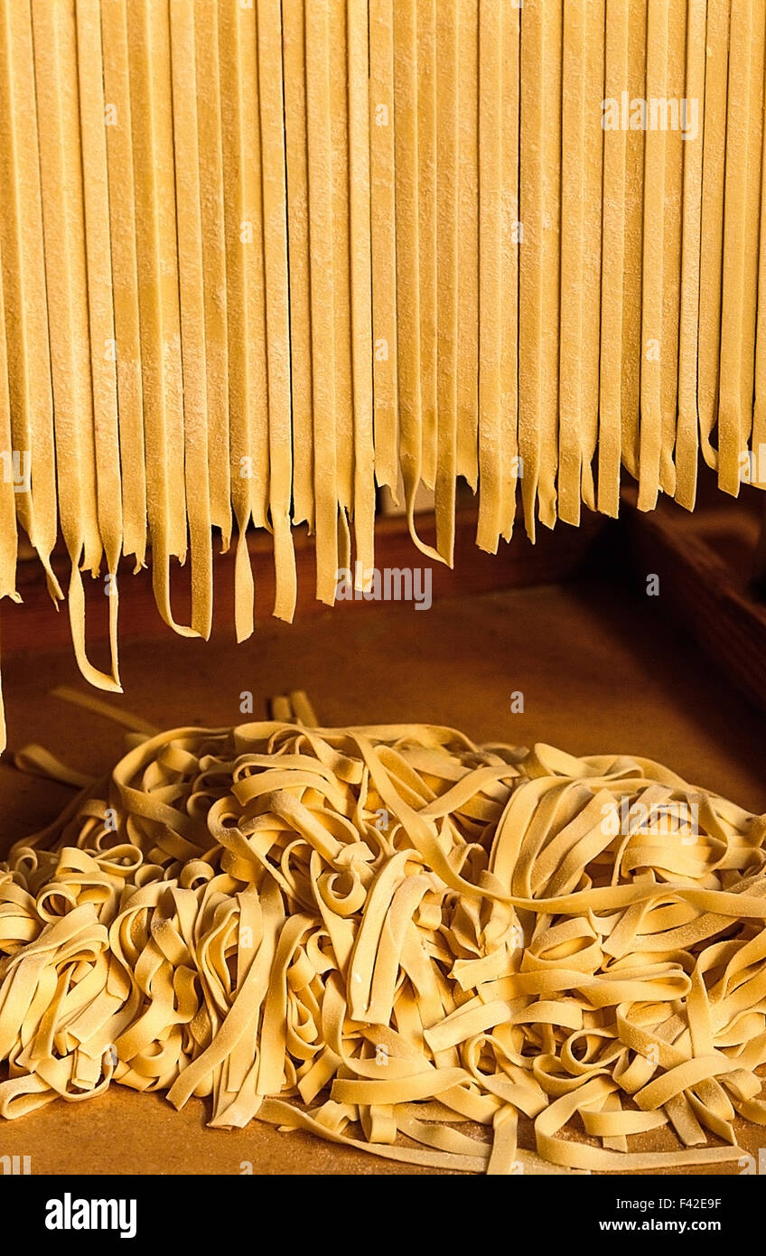 Tagliatelle Pasta egg noodles Stock Photo Alamy
