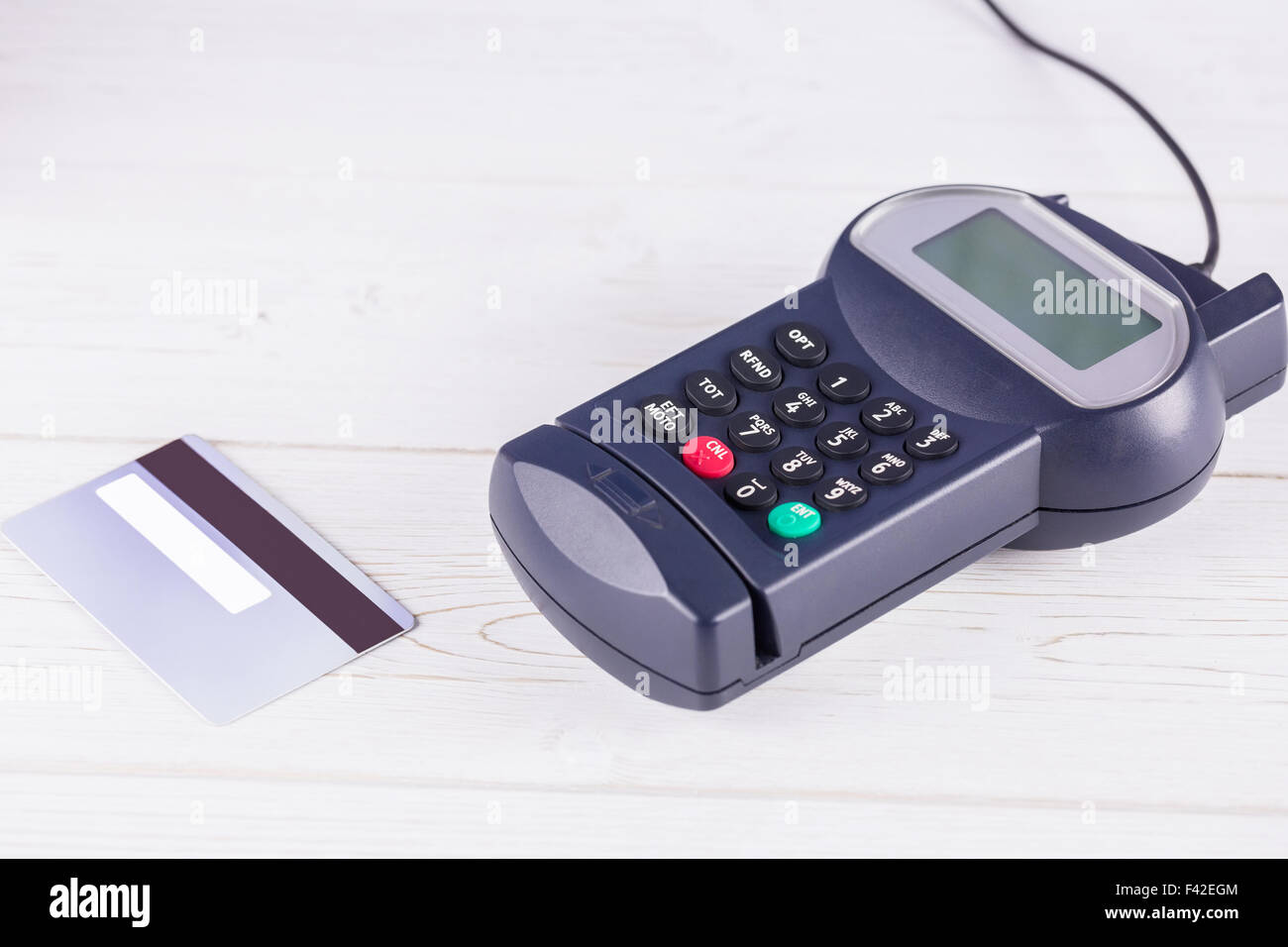 Pin terminal and credit card Stock Photo - Alamy