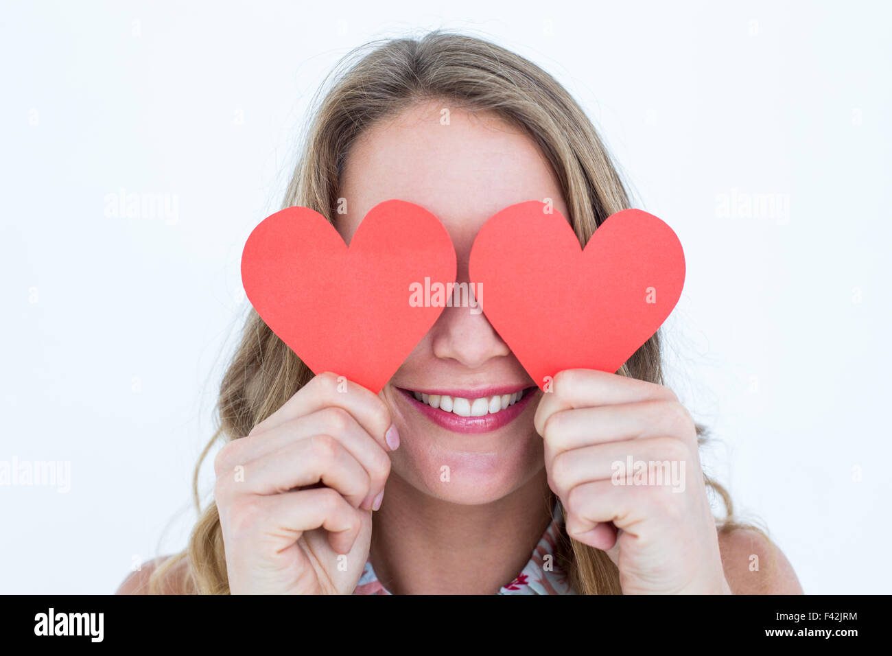 Smiling woman posing cards hi-res stock photography and images - Alamy