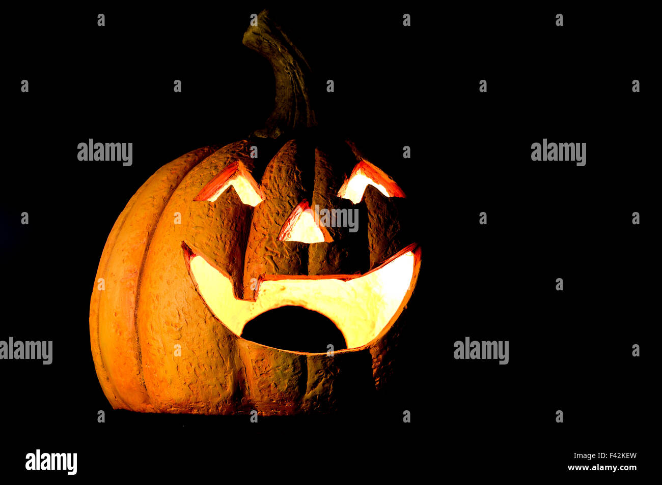 Halloween pumpkin head jack lantern with scary evil faces spooky ...