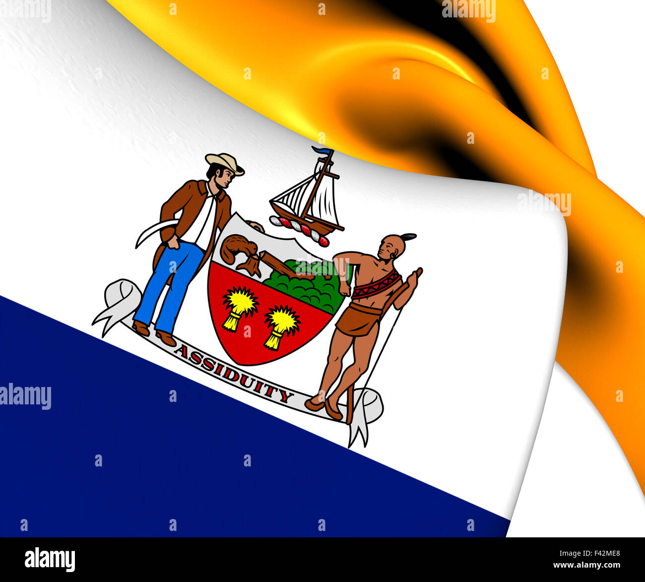 The flag of albany hi-res stock photography and images - Alamy