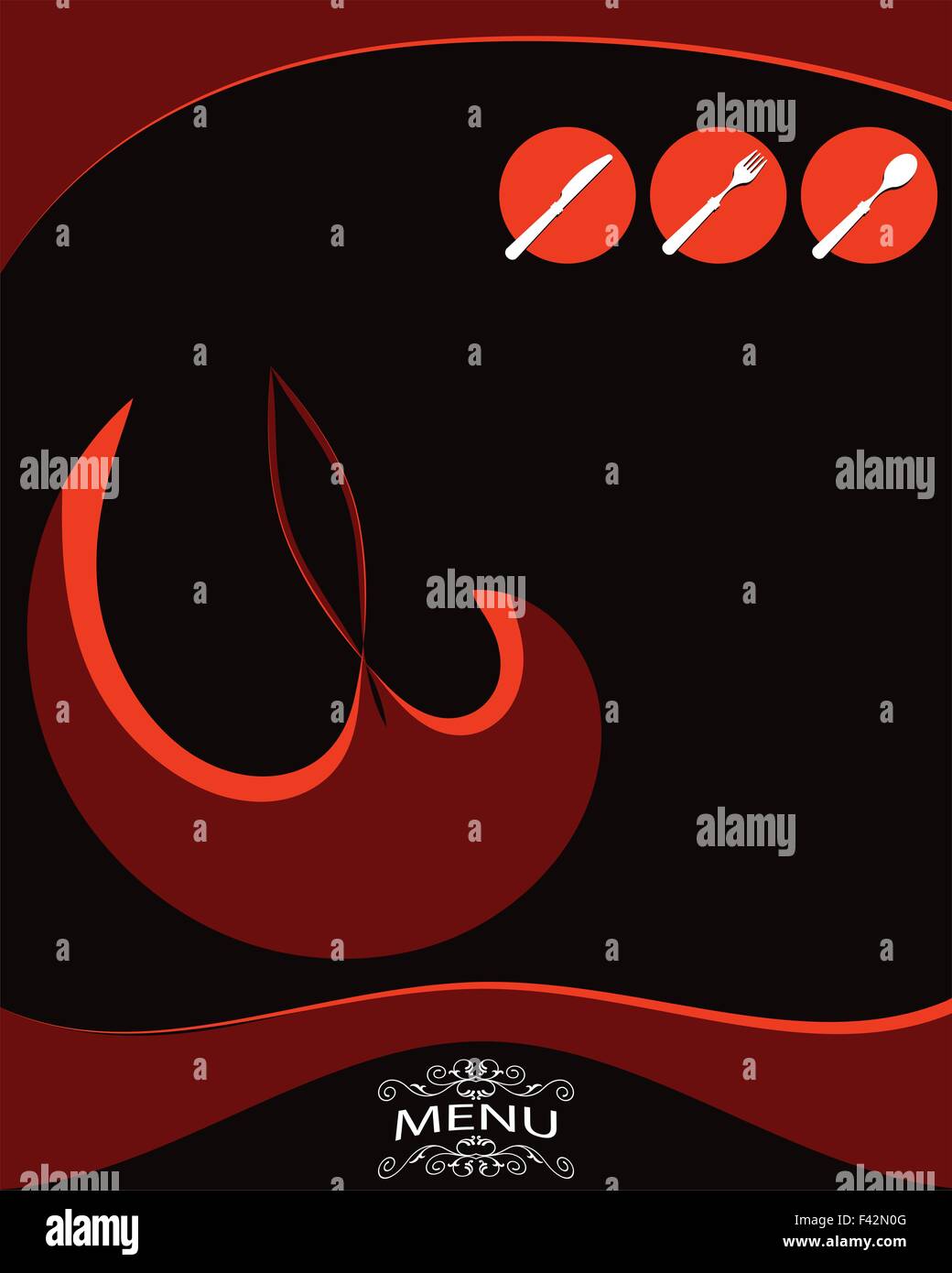 Menu Card Design Template Vector Art Stock Vector Image & Art - Alamy